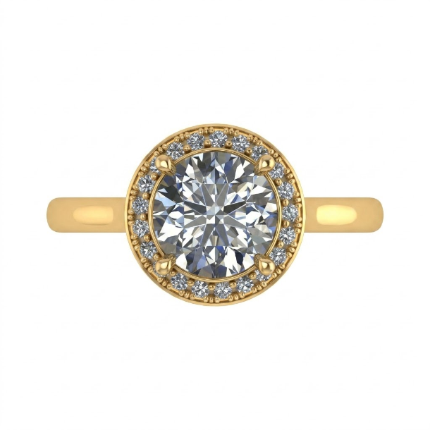 2.21 CT Round Brilliant 925 Sterling Silver Ring