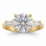 2.6 CT Round Brilliant Multi-Shape 925 Sterling Silver Ring