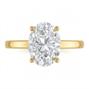 3 CT Oval 925 Sterling Silver Ring