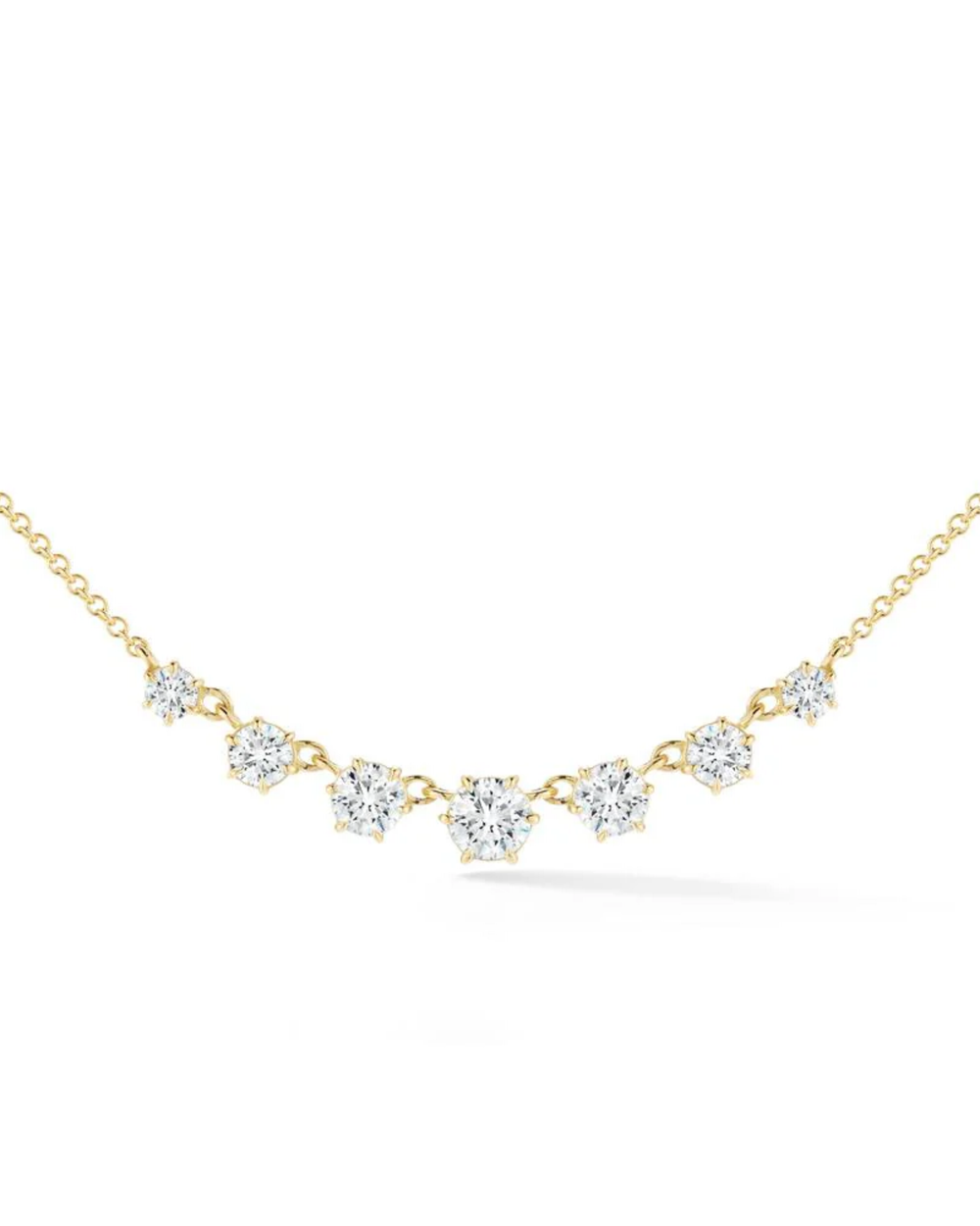 0.9 CT Round Pendant Necklace in 925 Sterling Silver