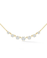 0.9 CT Round Pendant Necklace in 925 Sterling Silver