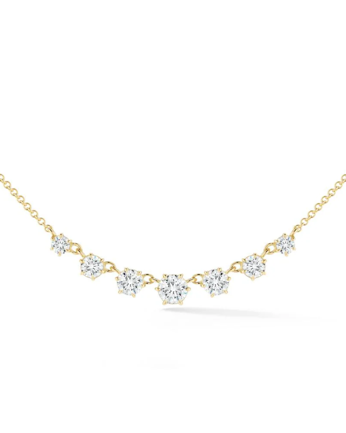 0.9 CT Round Pendant Necklace in 925 Sterling Silver