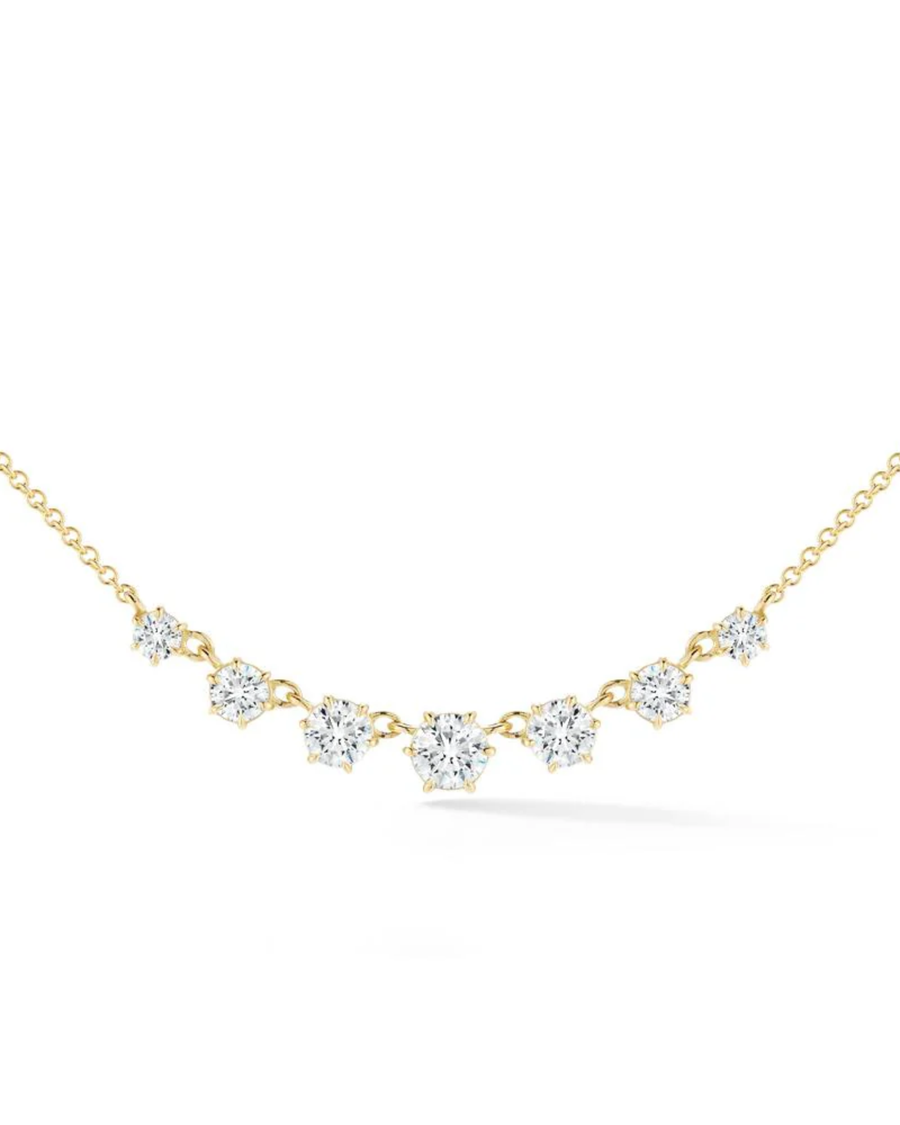 0.9 CT Round Pendant Necklace in 925 Sterling Silver