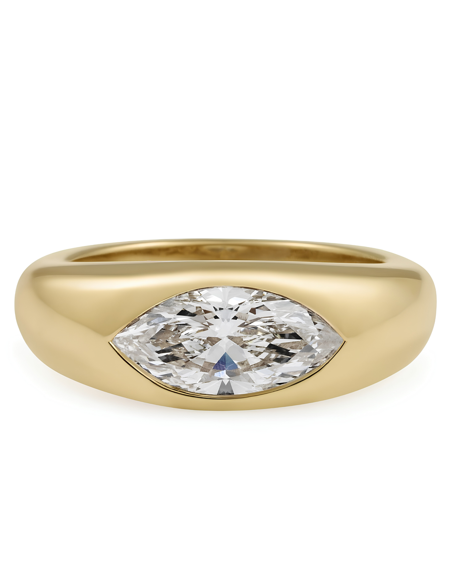1.6 CT Marquise Cut 925 Sterling Silver Ring
