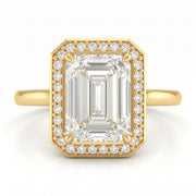 1.15 CT Emerald Cut Multi-Shape 925 Sterling Silver Ring