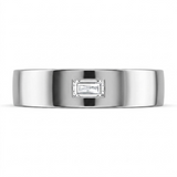 0.2 CT Baguette 925 Sterling Silver Ring