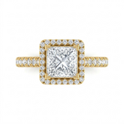 2.57 CT Princess Cut Multi-Shape 925 Sterling Silver Ring
