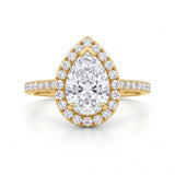 3.73 CT Pear Cut Multi-Shape 925 Sterling Silver Ring