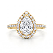3.73 CT Pear Cut Multi-Shape 925 Sterling Silver Ring