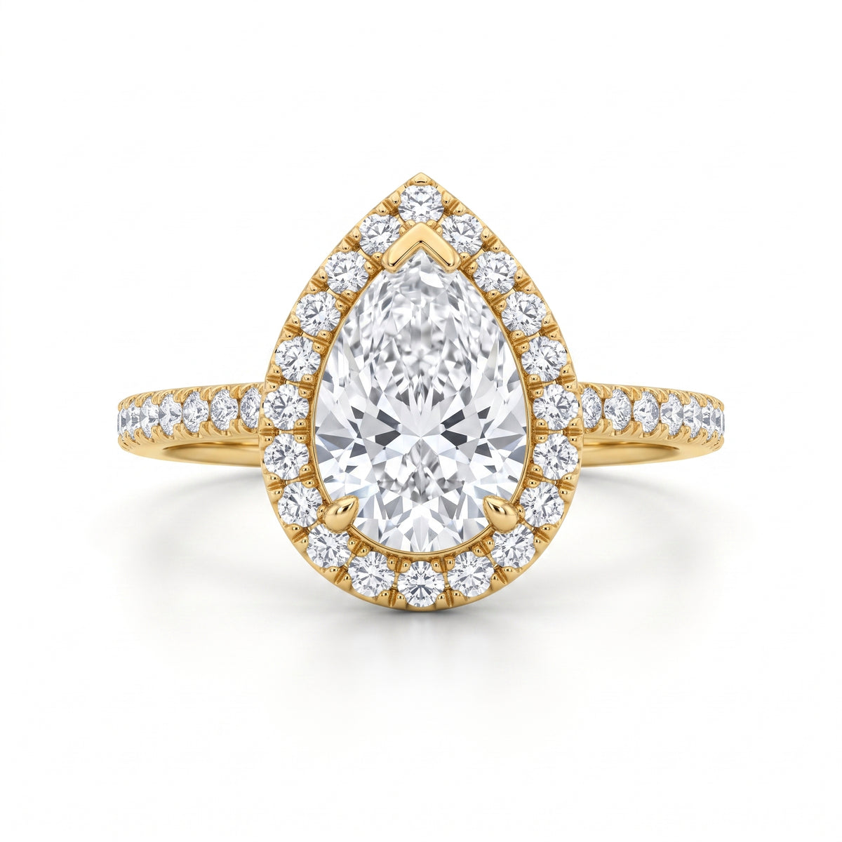 3.73 CT Pear Cut Multi-Shape 925 Sterling Silver Ring
