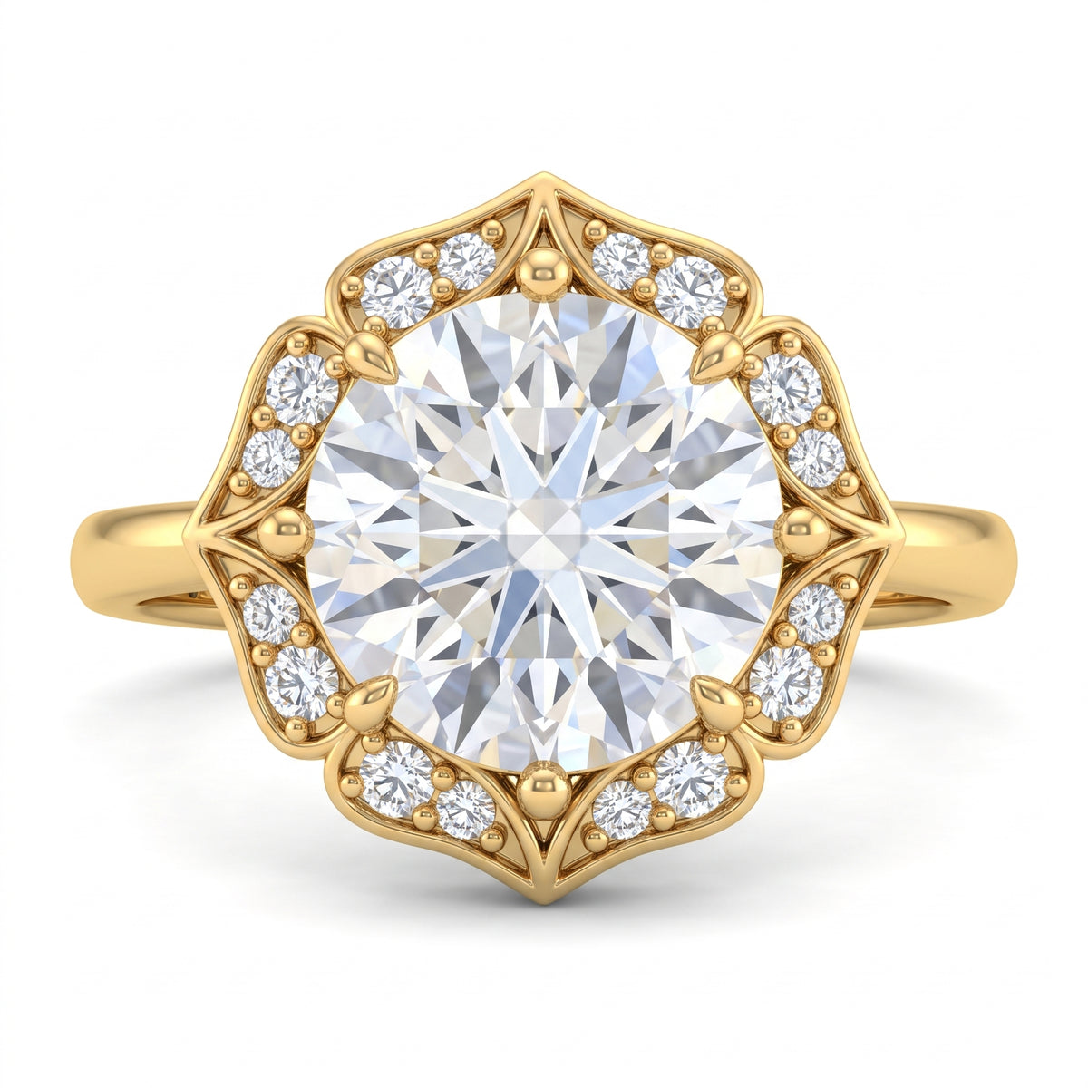 2.12 CT Round Brilliant 925 Sterling Silver Ring