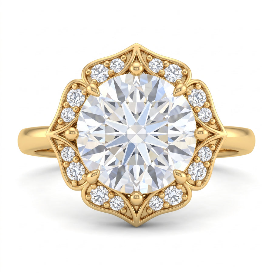 2.12 CT Round Brilliant 925 Sterling Silver Ring