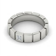 0.2 CT Princess Cut 925 Sterling Silver Ring