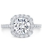 1.7 CT Round Brilliant 925 Sterling Silver Ring