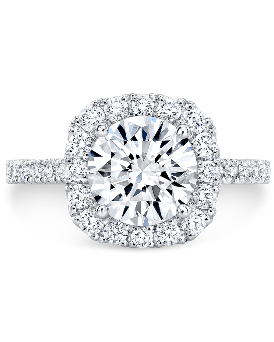 1.7 CT Round Brilliant 925 Sterling Silver Ring