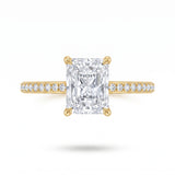 1.21 CT Radiant Cut Multi-Shape 925 Sterling Silver Ring