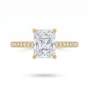 1.21 CT Radiant Cut Multi-Shape 925 Sterling Silver Ring