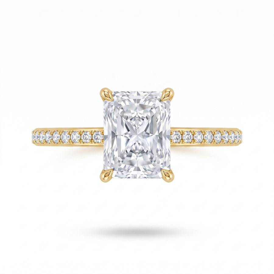 1.21 CT Radiant Cut Multi-Shape 925 Sterling Silver Ring