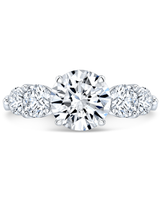 2 CT Round Brilliant 925 Sterling Silver Ring