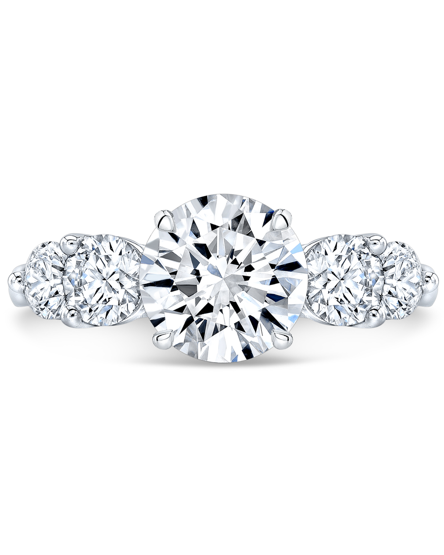 2 CT Round Brilliant 925 Sterling Silver Ring