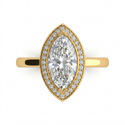 2.16 CT Marquise Cut Multi-Shape 925 Sterling Silver Ring
