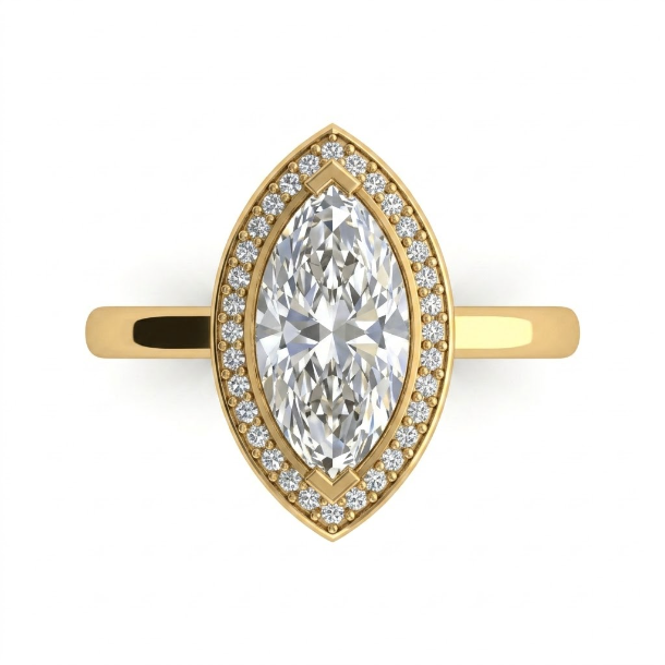 2.16 CT Marquise Cut Multi-Shape 925 Sterling Silver Ring