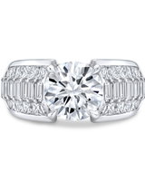 2.7 CT Round Brilliant Multi-Shape 925 Sterling Silver Ring