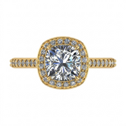 2.42 CT Cushion Cut Multi-Shape 925 Sterling Silver Ring