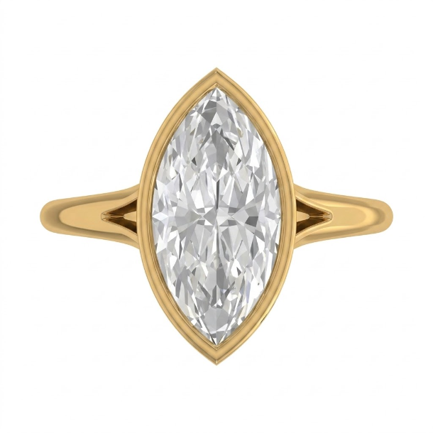 3 CT Marquise Cut 925 Sterling Silver Ring