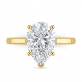 3 CT Pear Cut 925 Sterling Silver Ring