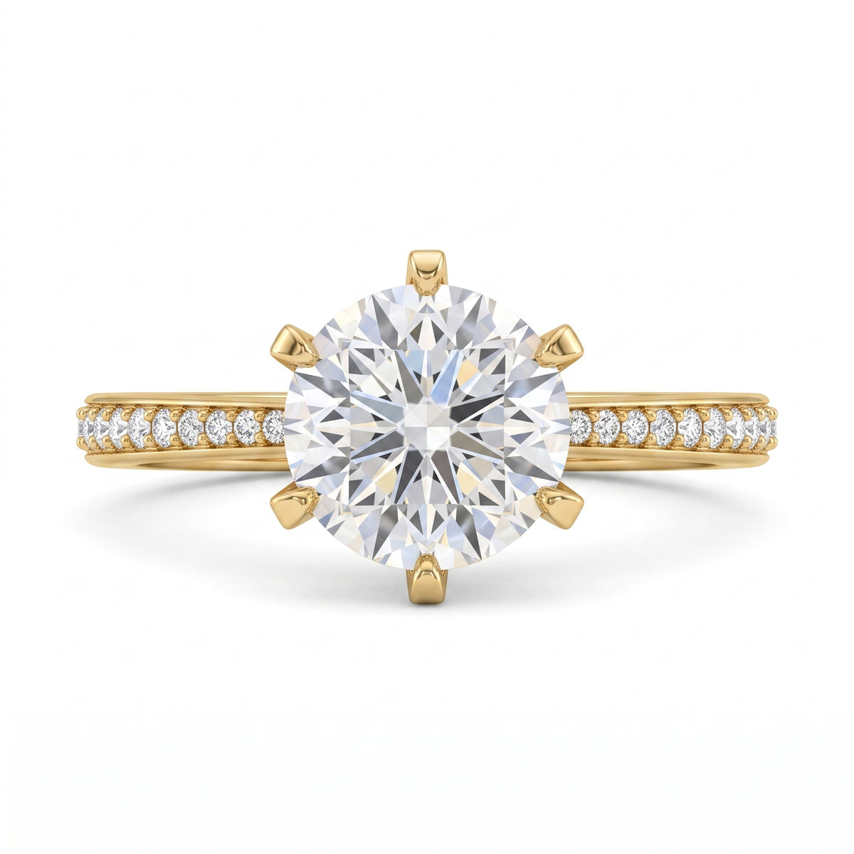 2.22 CT Round Brilliant 925 Sterling Silver Ring