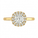 1.27 CT Cushion Cut Multi-Shape 925 Sterling Silver Ring