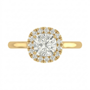 1.27 CT Cushion Cut Multi-Shape 925 Sterling Silver Ring