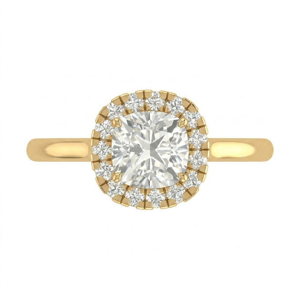 1.27 CT Cushion Cut Multi-Shape 925 Sterling Silver Ring
