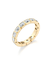 2.25 CT Emerald Cut 925 Sterling Silver Ring