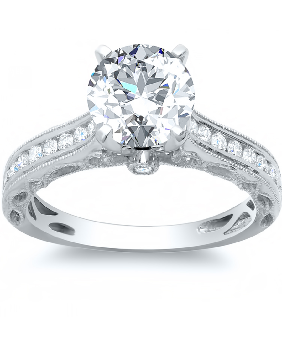 1.2 CT Round Brilliant 925 Sterling Silver Ring