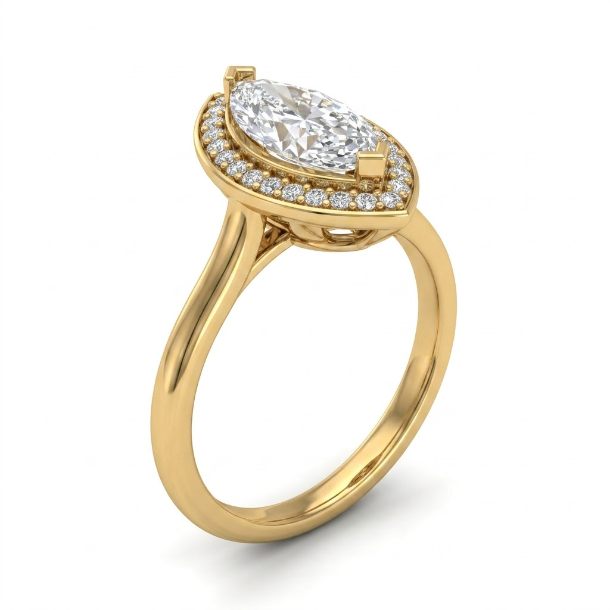 2.16 CT Marquise Cut Multi-Shape 925 Sterling Silver Ring