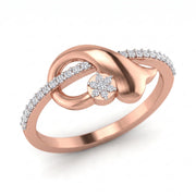 0.19 CT Round Brilliant 925 Sterling Silver Ring