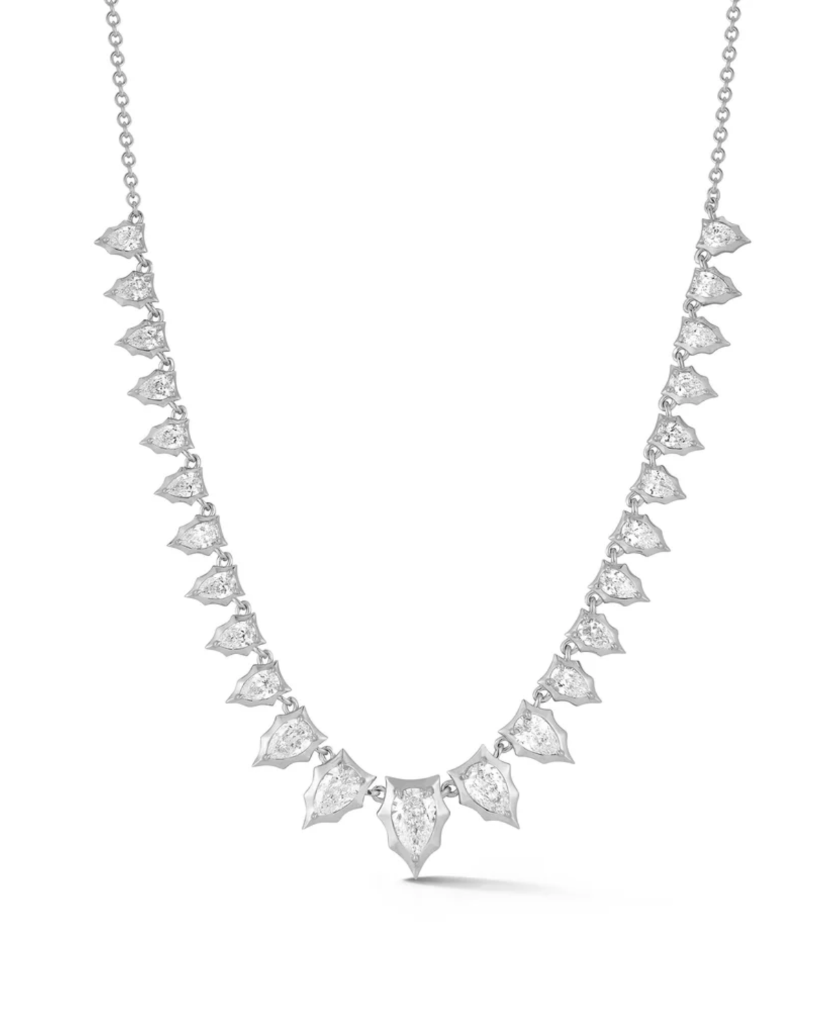 3.69 CT Pear Pendant Necklace in 925 Sterling Silver