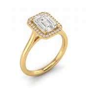 1.15 CT Emerald Cut Multi-Shape 925 Sterling Silver Ring