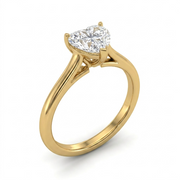 1.5 CT Heart Cut 925 Sterling Silver Ring