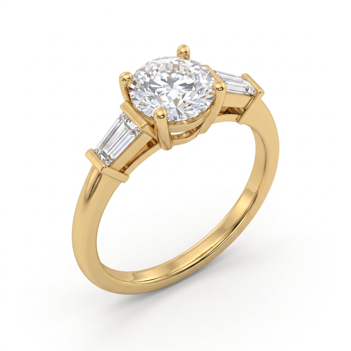 2.6 CT Round Brilliant Multi-Shape 925 Sterling Silver Ring