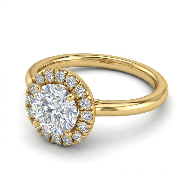 1.5 CT Round Brilliant 925 Sterling Silver Ring