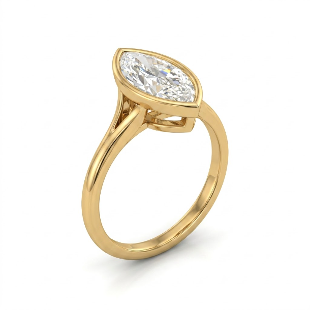 3 CT Marquise Cut 925 Sterling Silver Ring