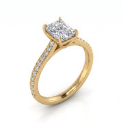 1.21 CT Radiant Cut Multi-Shape 925 Sterling Silver Ring