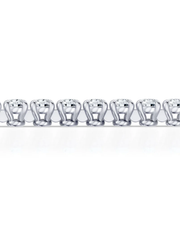 4.2 CT Round Cut Prong Tennis Bracelet in 925 Sterling Silver