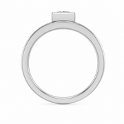 1 CT Princess Cut 925 Sterling Silver Ring