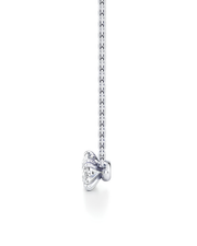 1 CT Oval Pendant Necklace in 925 Sterling Silver