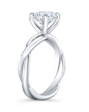 1 CT Round Brilliant 925 Sterling Silver Ring