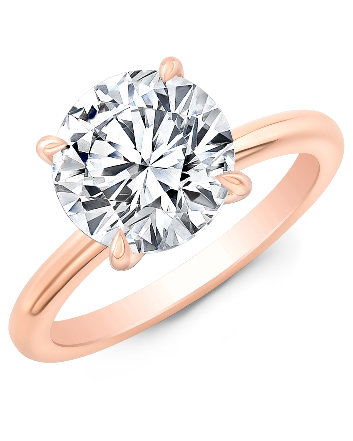 1 CT Round Brilliant 925 Sterling Silver Ring